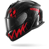 SHARK D-SKWAL 3 SHIEVER NEGRO Anthra Rojo Casco De Moto