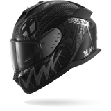 SHARK D-SKWAL 3 SHIEVER Mat NEGRO Anthra Plata Casco De Moto