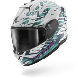 SHARK D-SKWAL 3 REPTAIA Blanco Cameleon Casco De Moto