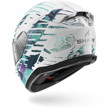 SHARK D-SKWAL 3 REPTAIA Blanco Cameleon Casco De Moto