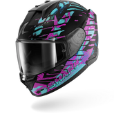 SHARK D-SKWAL 3 REPTAIA Mat NEGRO Cameleon Casco De Moto