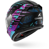 SHARK D-SKWAL 3 REPTAIA Mat NEGRO Cameleon Casco De Moto