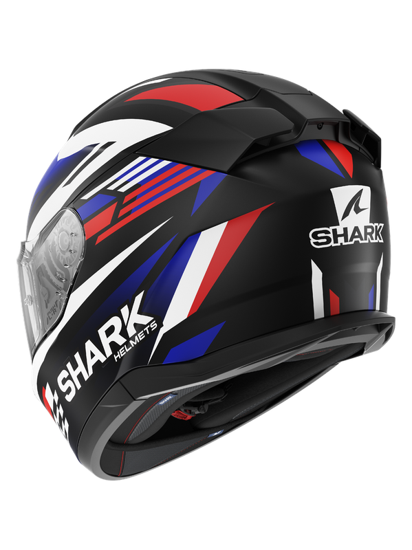 SHARK CASCOS D-SKWAL 3 FIRSTLAP MAT NEGRO AZUL ROJO