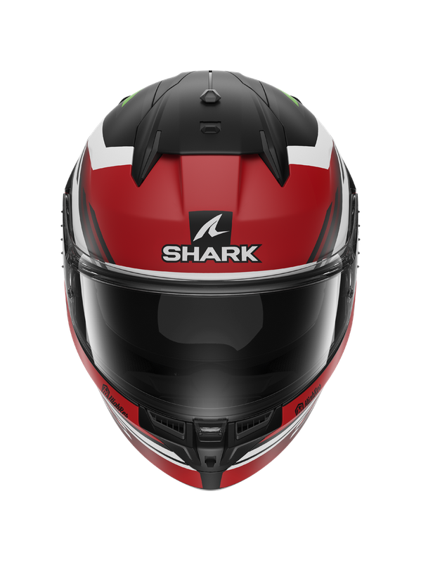 SHARK CASCO INTEGRAL D-SKWAL 3 FIRSTLAP Negro Mate Rojo Verde