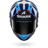 SHARK AERON-GP FIM RACING #1 REPLICA RAUL FERNANDEZ Azul Blanco Casco De Moto