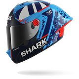 SHARK AERON-GP FIM RACING #1 REPLICA RAUL FERNANDEZ Azul Blanco Casco De Moto