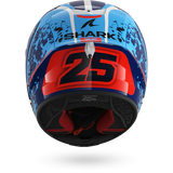 SHARK AERON-GP FIM RACING #1 REPLICA RAUL FERNANDEZ Azul Blanco Casco De Moto