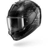 SHARK RIDILL 2 REPTAIA Casco De Moto NEGRO Anthra Plata