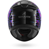 SHARK RIDILL 2 REPTAIA Casco De Moto NEGRO Violeta Glitter