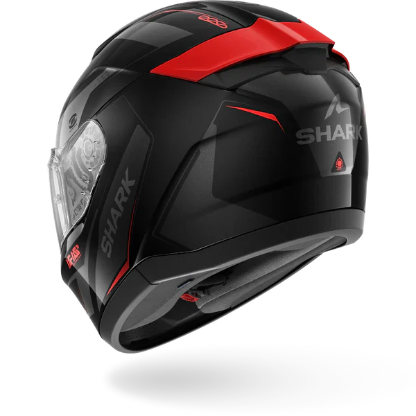 SHARK RIDILL 2 MEKARIUM NEGRO Anthra Rojo Casco De Moto