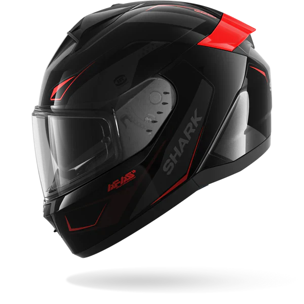SHARK RIDILL 2 MEKARIUM NEGRO Anthra Rojo Casco De Moto