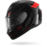 SHARK RIDILL 2 MEKARIUM NEGRO Anthra Rojo Casco De Moto