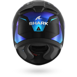 SHARK RIDILL 2 MEKARIUM Mat NEGRO AZUL Casco De Moto