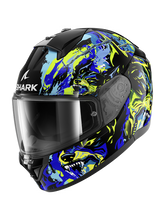 SHARK INTEGRAL CASCO RIDILL 2 RAGING BEAST Negro Azul Verde