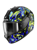 SHARK INTEGRAL CASCO RIDILL 2 RAGING BEAST Negro Azul Verde