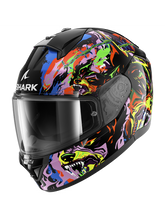 SHARK CASCO INTEGRAL RIDILL 2 RAGING BEAST Negro Violeta Amarillo