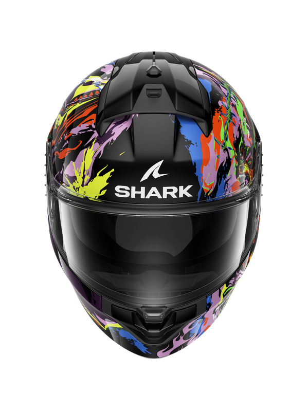 SHARK CASCO INTEGRAL RIDILL 2 RAGING BEAST Negro Violeta Amarillo