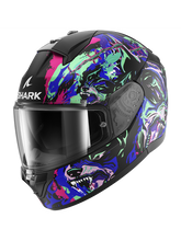 SHARK RIDILL 2 RAGING BEAST INTEGRAL CASCO Negro mate Violeta Verde