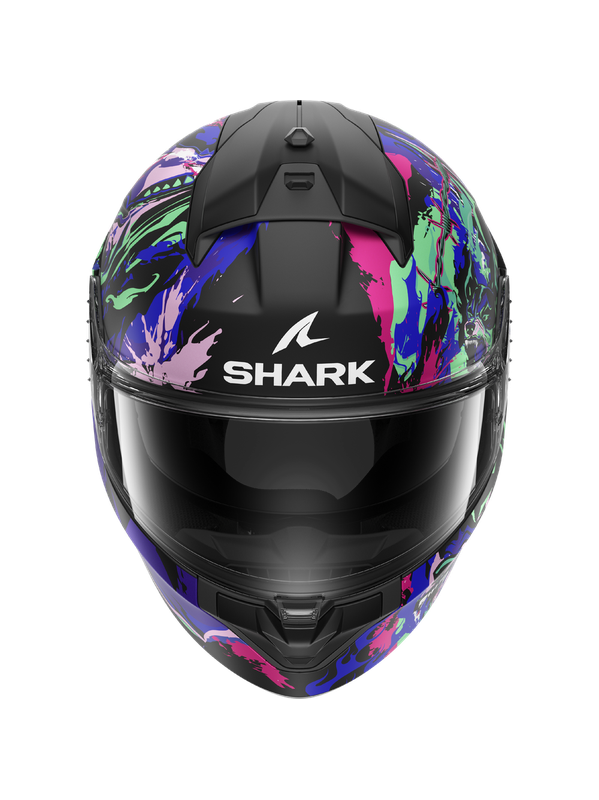 SHARK RIDILL 2 RAGING BEAST INTEGRAL CASCO Negro mate Violeta Verde