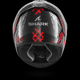 SHARK SPARTAN RS CARBON SHIEVER Carbon Anthra Rojo Casco De Moto