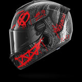SHARK SPARTAN RS CARBON SHIEVER Carbon Anthra Rojo Casco De Moto