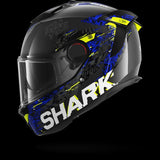 SHARK SPARTAN GT PRO CARBON SPEED-VIB Carbon Anthra Azul Casco De Moto