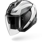 SHARK SKWAL i3 JET MEKARIUM CASCO DE MOTO BLANCO CHROMO NEGRO