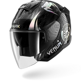 SHARK SKWAL JET VENUM CASCO DE MOTO CROMO NEGRO ANTRACITE