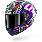 SHARK AERON-GP FIM RACING #2 REPLICA ZARCO SIGNATURE 2026 CASCO DE MOTO CARBONO VIOLETA CROMO