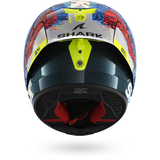 SHARK AERON-GP FIM RACING #2 SPEED-VIB Carbon Azul Rojo Casco De Moto