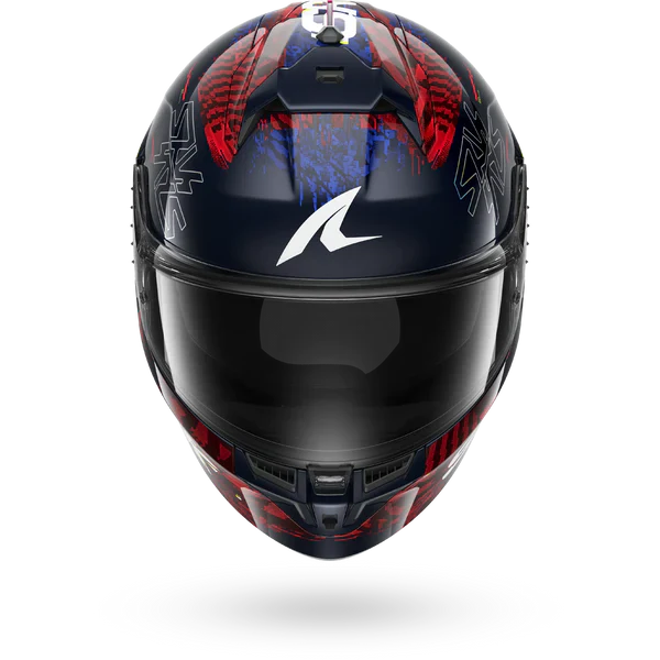 SHARK SKWAL CUP SPEED-VIB Azul Rojo Amarillo Casco De Moto