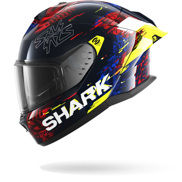 SHARK SKWAL CUP SPEED-VIB Azul Rojo Amarillo Casco De Moto