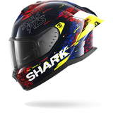 SHARK SKWAL CUP SPEED-VIB Azul Rojo Amarillo Casco De Moto