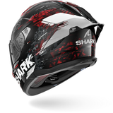SHARK SKWAL CUP SPEED-VIB NEGRO Rojo Plata Casco De Moto