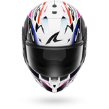 SHARK SKWAL CUP SPEED-FANCY Blanco Negro Naranja Casco De Moto