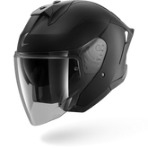 SHARK SKWAL JET CUP BLANK CASCO DE MOTO NEGRO MAT