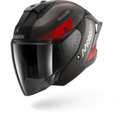 SHARK SKWAL JET CUP MOTOGP MAT CASCO DE MOTO JET NEGRO ANTRACITE ROJO