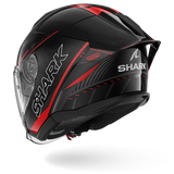 SHARK SKWAL JET CUP SPEED-TECH NEGRO Rojo Anthra Casco De Moto