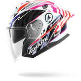 SHARK SKWAL JET CUP SPEED-FANCY NEGRO Blanco Naranja Casco De Moto