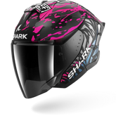 SHARK SKWAL JET CUP REPLICA NEGRO AZUL VIOLETA Casco De Moto