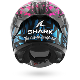 SHARK SKWAL JET CUP REPLICA NEGRO AZUL VIOLETA Casco De Moto