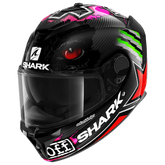 SHARK SPARTAN GT CARBON REDDING CASCO DE MOTO CARBONO ROJO VERDE