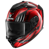 SHARK SPARTAN GT REPLIKAN BCL. MICR. CASCO DE MOTO ROJO CROMO NEGRO