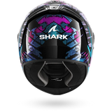SHARK SPARTAN RS REPTAIA NEGRO Azul Glitter Casco De Moto