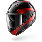SHARK OXO MEKARIUM CASCO DE MOTO ROJO CROMO NEGRO