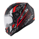 KAPPA KJ04 Casco Junior Motocicleta Integral Negro Mate Rojo