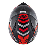 KAPPA KJ04 Casco Junior Motocicleta Integral Negro Mate Rojo