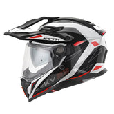 Kappa KV33 Enduro Wizard aventura Casco de blanco negro rojo