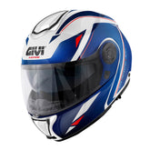 GIVI CASCO MODULAR X26 SQUARE BLANCO BRILLO AZUL ROJO