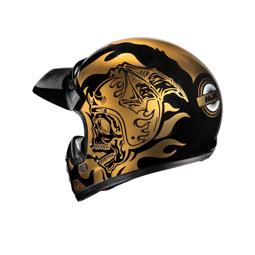 HJC V60 FLAME MC9 Casco Integral De Moto De Estilo Clásico Retro